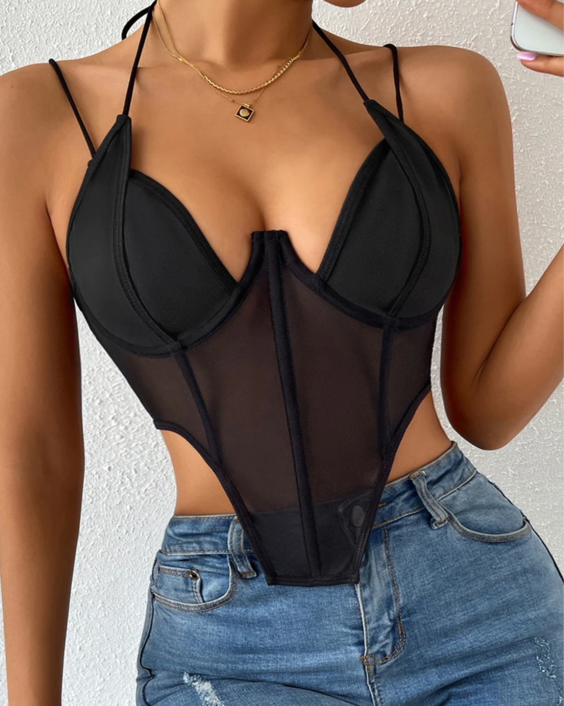 Corsetto Velluto Notturno – Seduzione che accende i sensi